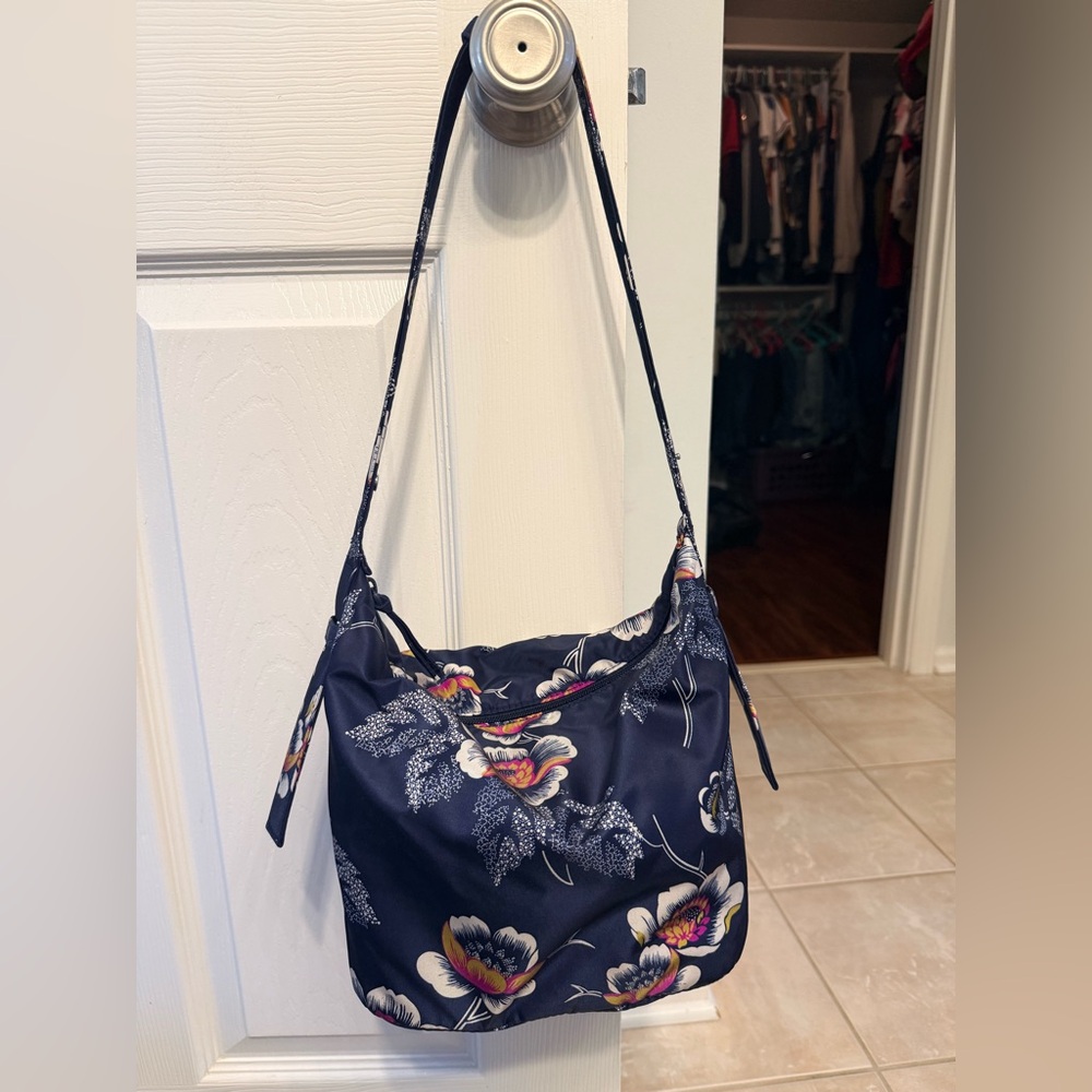 Vera Bradley Navy Floral Shoulder Bag